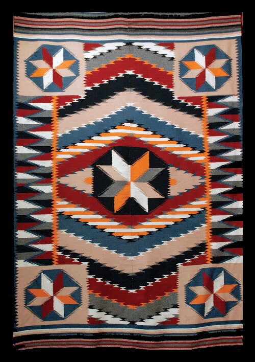 ‘00s〜‘10s Vintage Chimayo Rug190cm×137cm Vintage Chimayo Weavings
